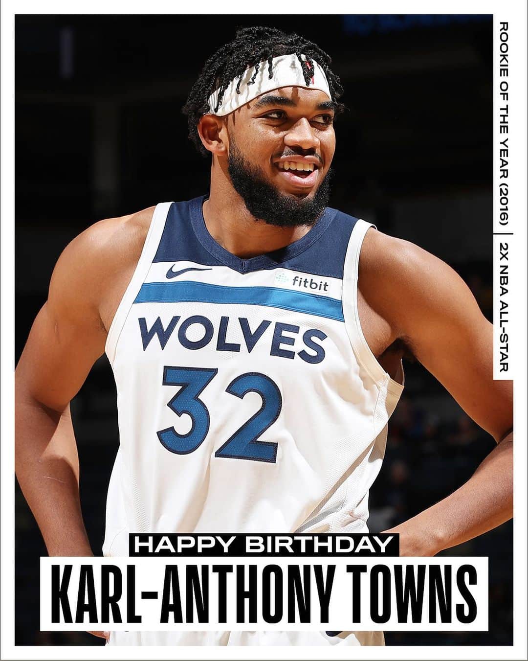 NBAさんのインスタグラム写真 - (NBAInstagram)「Join us in wishing @karltowns of the @timberwolves a HAPPY 24th BIRTHDAY! #NBABDAY」11月16日 0時02分 - nba