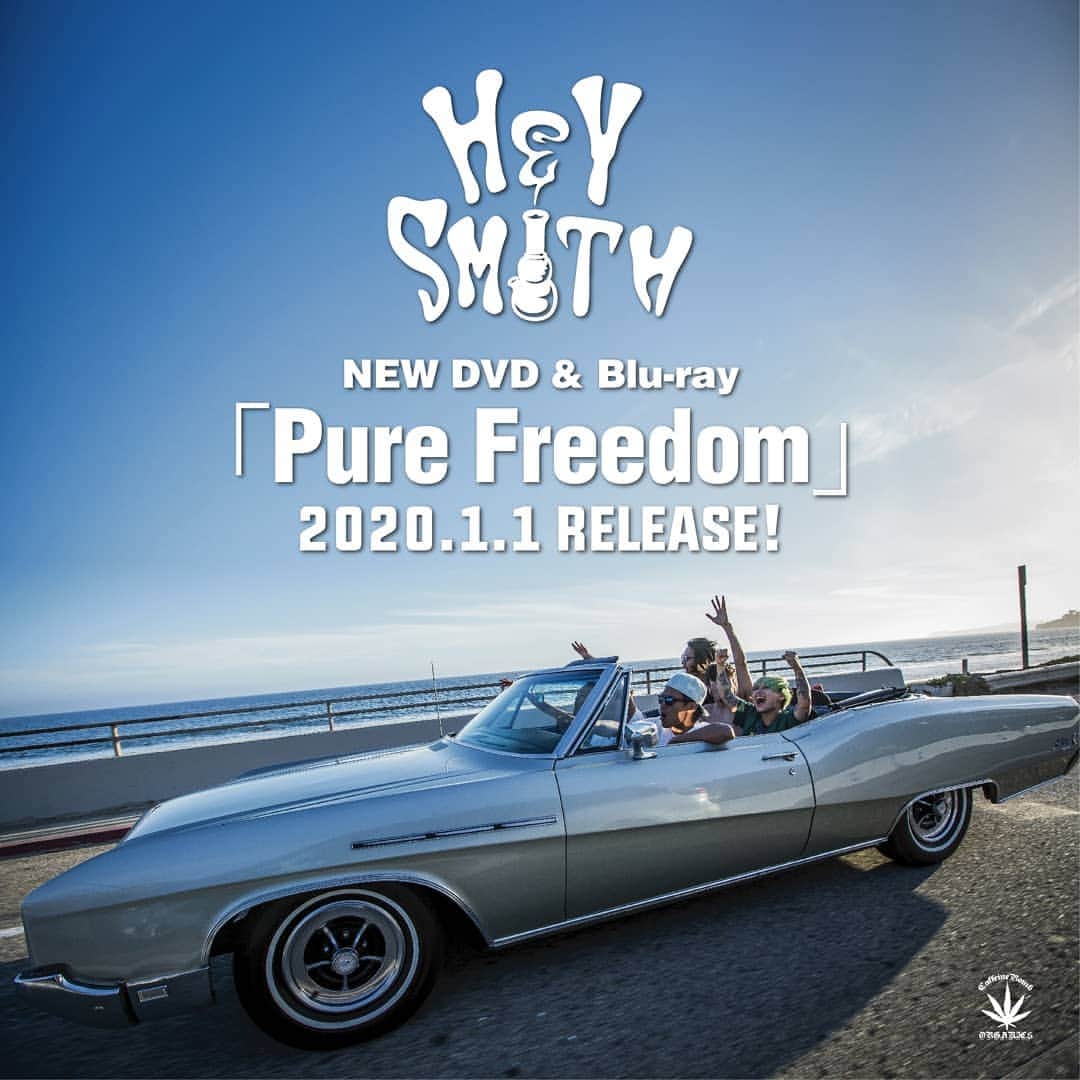 HEY-SMITHさんのインスタグラム写真 - (HEY-SMITHInstagram)「＼＼ BIG NEWS ／／ NEW DVD & Blu-ray 『 Pure Freedom 』 2020年1月1日(水)発売決定！！ 特設サイト http://hey-smith.com/pure_freedom/」11月15日 19時00分 - hey_smith_japan