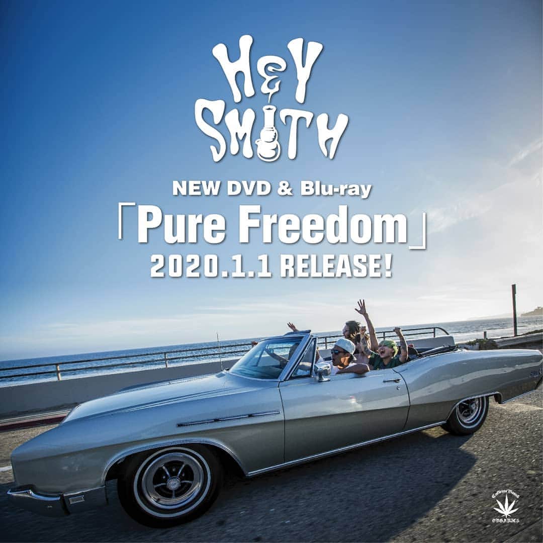 HEY-SMITHのインスタグラム：「＼＼ BIG NEWS ／／ NEW DVD & Blu-ray 『 Pure Freedom 』 2020年1月1日(水)発売決定！！ 特設サイト http://hey-smith.com/pure_freedom/」