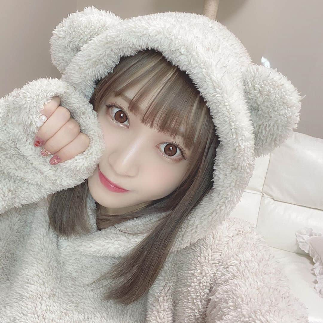 さぁやさんのインスタグラム写真 - (さぁやInstagram)「GUの動画で紹介した クマさんルームウェア🧸 めっちゃあったかい❤️ #GU」11月15日 21時18分 - saaya831