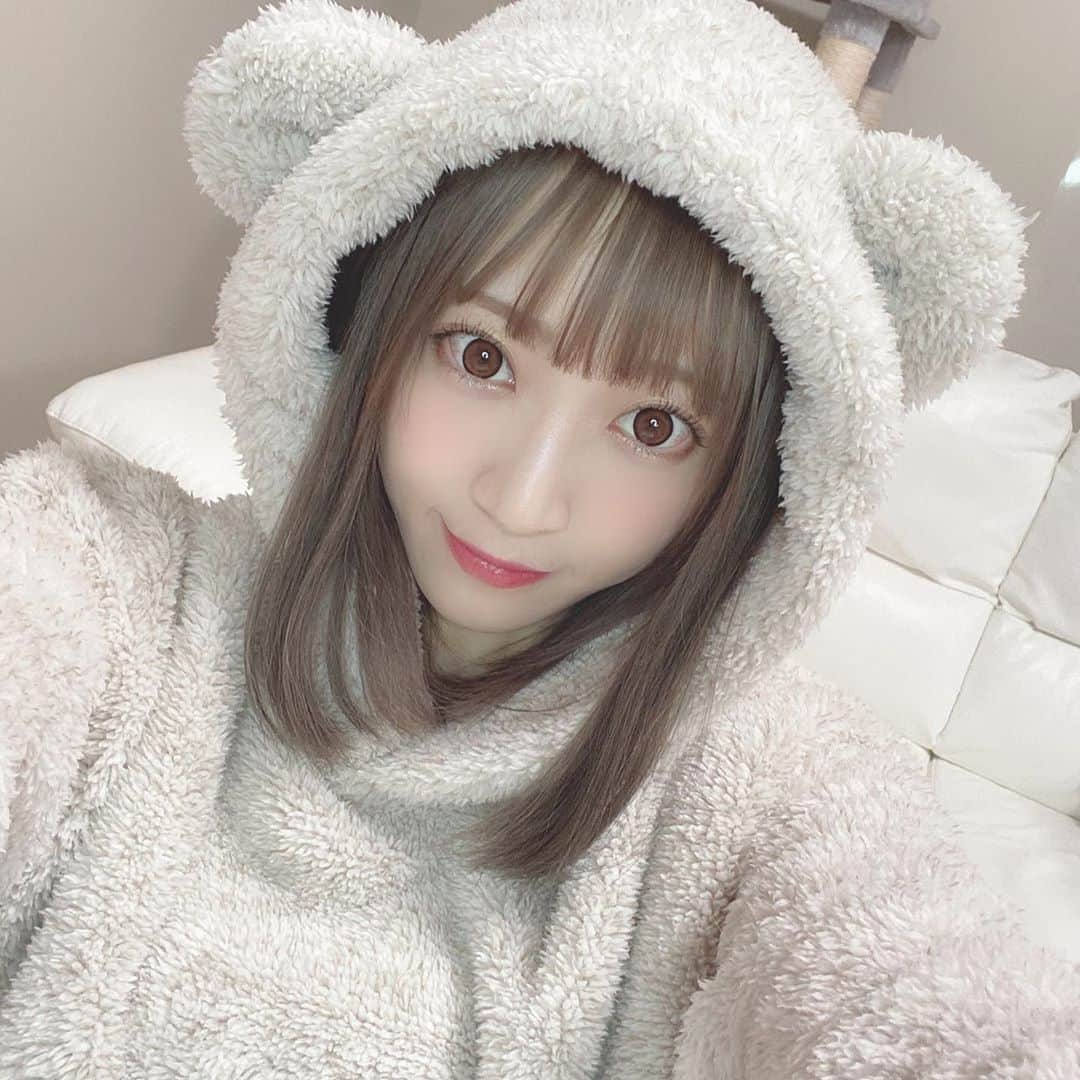 さぁやさんのインスタグラム写真 - (さぁやInstagram)「GUの動画で紹介した クマさんルームウェア🧸 めっちゃあったかい❤️ #GU」11月15日 21時18分 - saaya831