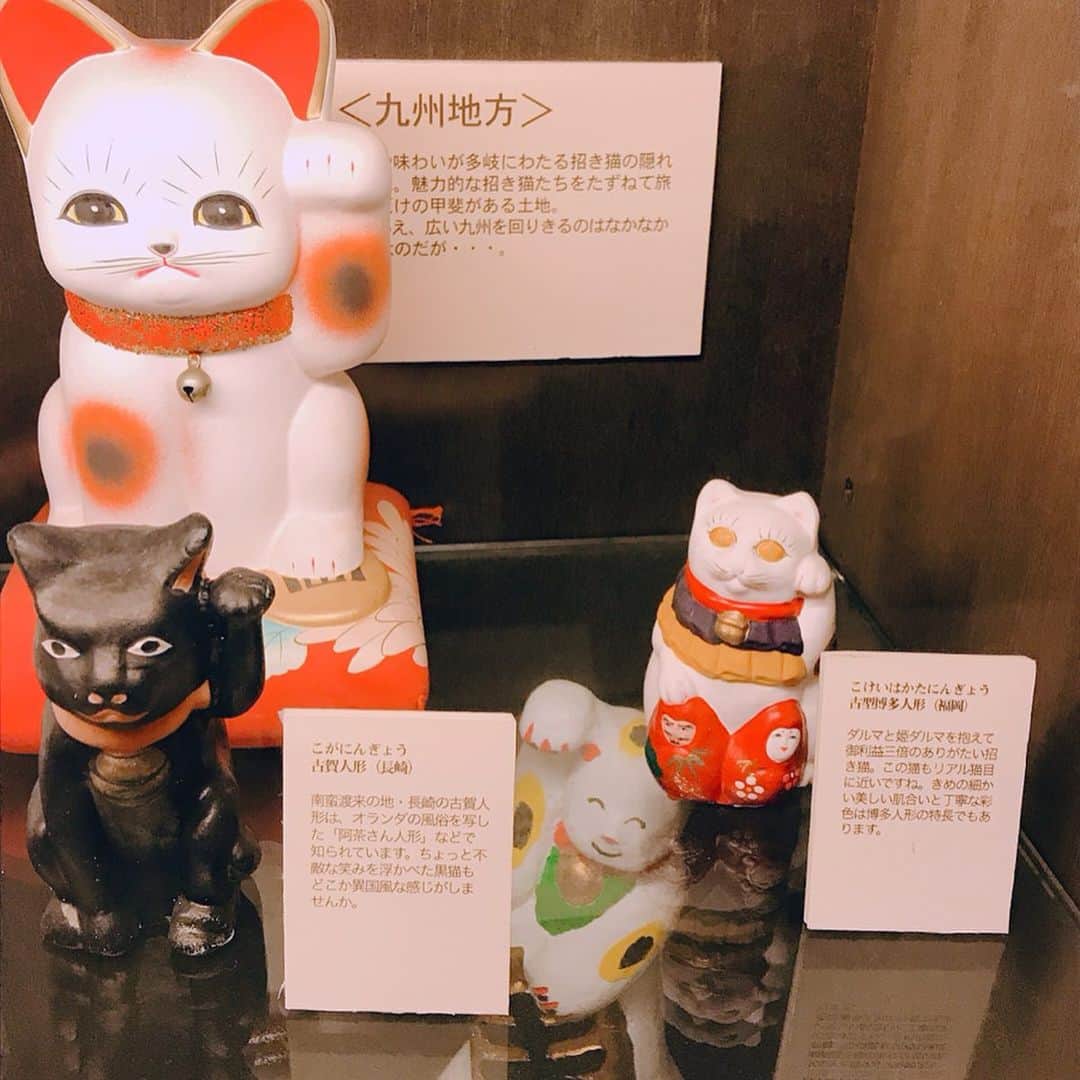 三浦泉さんのインスタグラム写真 - (三浦泉Instagram)「* 愛知県旅レポ✨🐈 〜  国内最大級の 招き猫ミュージアムへ💕🐱 * 招き猫ミュージアムがある瀬戸市は今から100年前 明治30年代後半に全国の陶磁器産地の中で始めて 招き猫の量産を開始した招き猫の故郷なんだそう♥️ だから 大須商店街に巨大な招き猫が置かれてあったのだと納得🥰！！ *  ミュージアムでは 何と5000体もの招き猫を展示されています❣️ そして、日本各地の招き猫は 地域によってお顔が違うのも特徴🐱🎶🎀 個性豊かでどれも可愛いくて愛らしい♥️ *  右が金運  左が人を呼ぶ と言われてます♥️ *  元々の招き猫は左手を上げていたそうですが そのうち右手上げも作られるようになり、当時人々は着物の左のたもとにお金を入れていたので、お金を出し入れをする右手を上げた招き猫をお金招きと呼ぶようになったとか‼️ * 日本一の招き猫専門博物館なので ネコ好きな方も是非足を運ばれてみてくださいね💕  お土産コーナーにもたくさんの猫グッズが 販売されてました💕 🐱招き猫ミュージアム🐱 🌟〒489-0821 愛知県瀬戸市薬師町2番地 TEL：(0561)21-0345 🌟開館時間 10:00～17:00　 入館は16:30まで 🌟休館日は火曜日（祝日の場合は開館） 🌟入場料 大人300円  大学･高校生200円 中学生以下は無料 🍀🐱♥️ * * #招き猫ミュージアム #TAT会  #TAT旅  #TAT旅愛知 #PR #愛知県の旅 #愛知県 #瀬戸市 #瀬戸 #女子旅 #setoshi #seto #travel」11月16日 7時49分 - princessizu1201