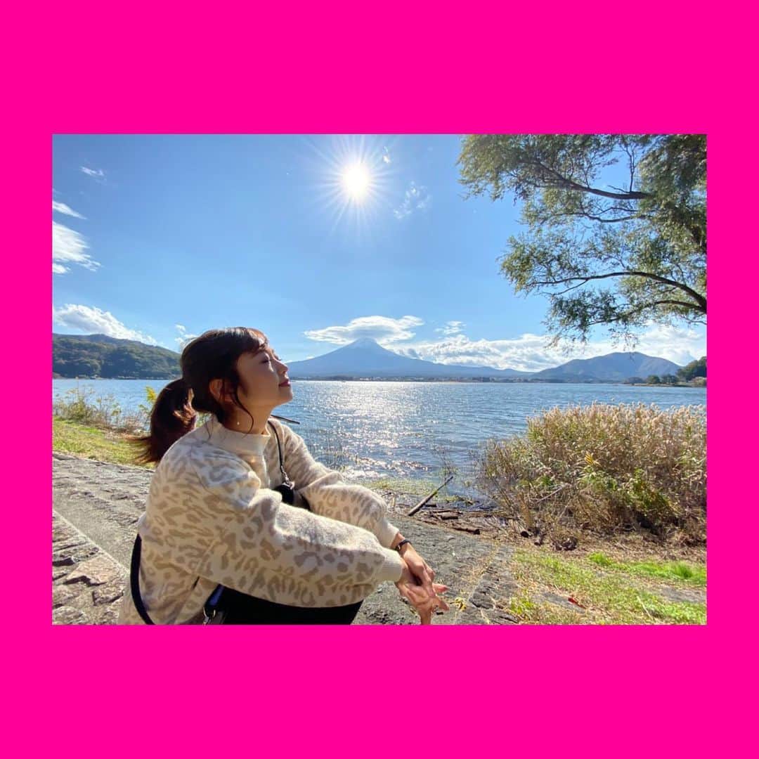 成田梨紗さんのインスタグラム写真 - (成田梨紗Instagram)「平和がいーちばんっ🤗🍀🧚‍♀️💫﻿ ﻿ #早起きは三文の徳 #ストレスフリー #スローライフ #のんびり生活したい #富士山 #mountfuji #saturday」11月16日 9時07分 - narita_risa