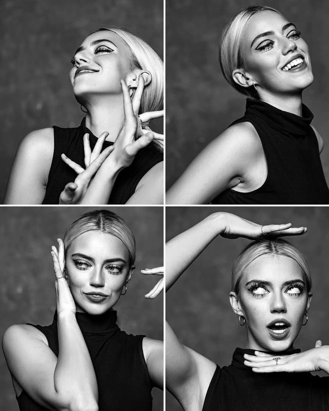 パイパー・アメリカ・スミスのインスタグラム：「I feel most connected to people when I’m making them laugh — when we laugh together ♥️ The first time I remember making someone laugh was when I was really little, sitting on a couch with my family. I did or said something and my parents started laughing and then my siblings started laughing but I didn’t know why. I thought they were laughing at me, I was so confused and felt left out so I started crying. Then I remember them explaining to me that they were laughing because I was funny and my whole world opened up. When do you feel most connected to people?  @parishelena @marygenemua」