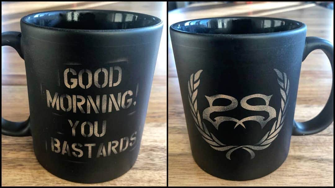 Stone Sourのインスタグラム：「Good Morning, you bastards! Enjoy your cup of java with this coffee mug available at Stonesour.com for a limited time. #stonesour  #goodmorningyoubastards」