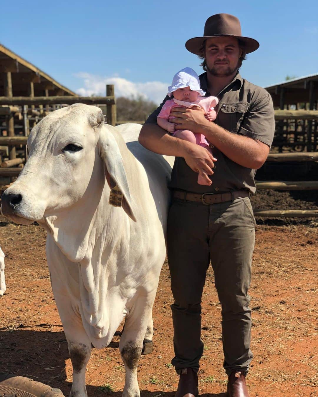 ヴィンピー・ファンデルヴァルトさんのインスタグラム写真 - (ヴィンピー・ファンデルヴァルトInstagram)「Getting Minke ready for a rodeo show . Lekker om my japanese babba op die plaas tehe #boerbabba#Seikobrahmane」11月16日 1時05分 - wimpievdwalt