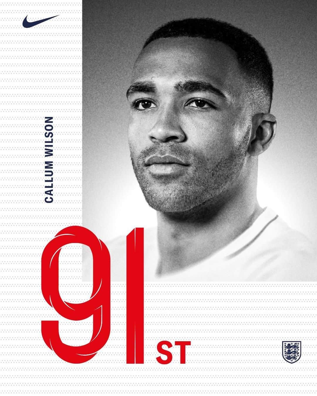 カラム・ウィルソンのインスタグラム：「Big respect to all the black English players who changed the game and paved the way for all who follow. 93 players.. and counting! • • Great result last night to mark a special occasion with @england 1000th game. #EURO2020 qualification also achieved 👏🏽🙌🏽 • • @NIKEFOOTBALL • @NIKELONDON • @ENGLAND」
