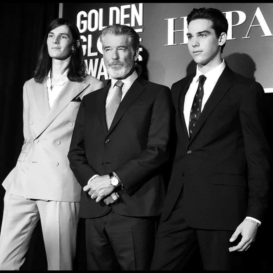 ピアース・ブロスナンさんのインスタグラム写真 - (ピアース・ブロスナンInstagram)「So proud of our sons Dylan  and Paris to be the ambassadors for the Golden Globes 2020」11月16日 3時08分 - piercebrosnanofficial