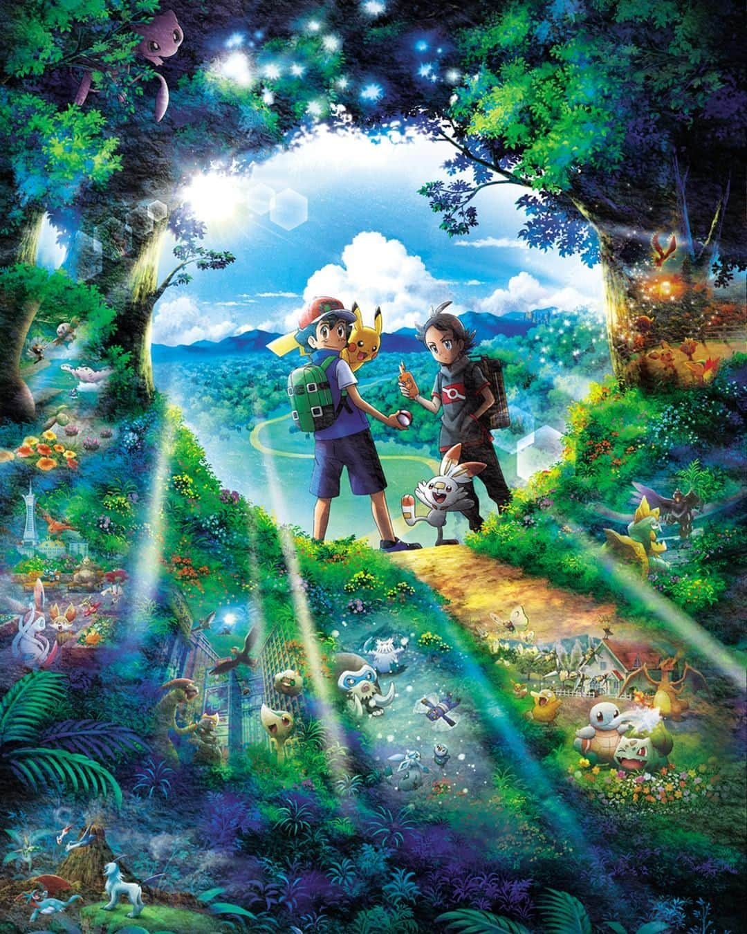 のインスタグラム：「“出かける準備はできたかい？” テレビアニメ新シリーズ「ポケットモンスター」🙌 明日11月17日（日）ゆうがた5時30分より、テレビ東京系で放送がはじまるよ📺✨ サトシとゴウに、どんなポケモンたちとの出会いが待っているのかな❓😆💕 ※一部地域では、放送日時が異なります。 #pokemon #ash #pikachu #scorbunny #anime #ポケットモンスター #アニポケ #サトシ #ピカチュウ #ゴウ #ヒバニー #ポケモン」