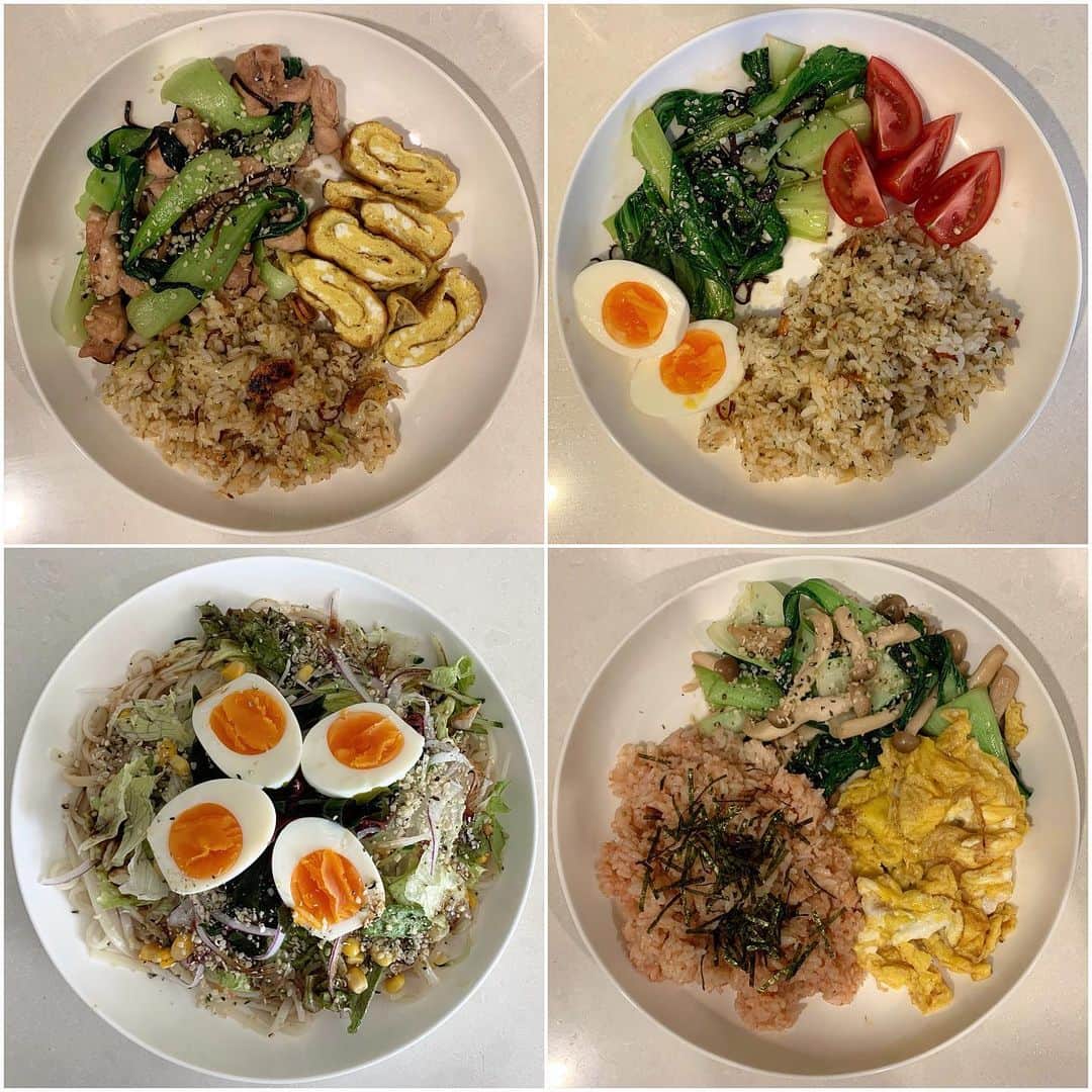 Aya（小山内あや）さんのインスタグラム写真 - (Aya（小山内あや）Instagram)「#AYAごはん 🍽✨ 大会前の食事。試合では極度の緊張はもちろんのこと、いつも以上にパフォーマンスを発揮する上でもエネルギーとパワーをものすごく使うため、本番5日前から炭水化物はしっかり食べていました。💪🏻💨 終わった今はいつもの食生活に戻しています✨✨ #タンパク質と脂肪と炭水化物のバランスが何より大事 #中から気持ち良く過ごせる食生活を🙏🏻」11月16日 10時32分 - aya_fitness