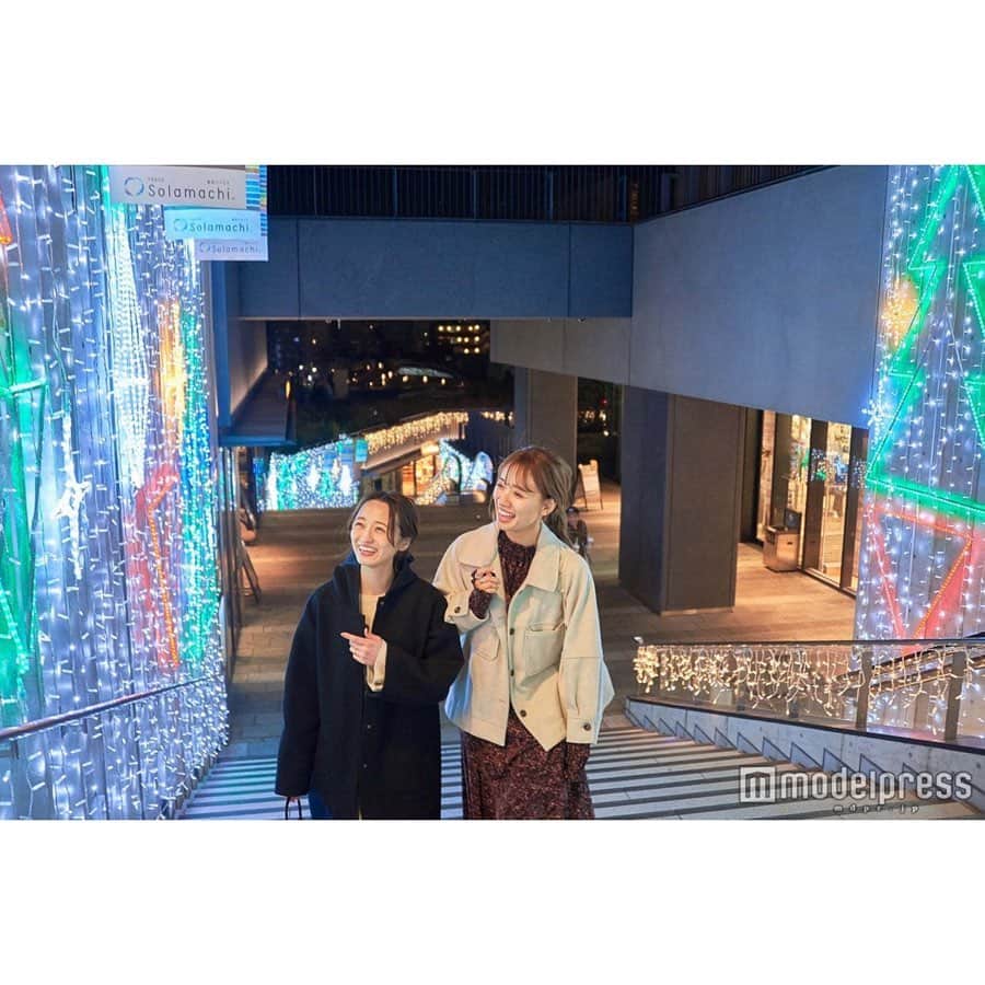 江本るり恵さんのインスタグラム写真 - (江本るり恵Instagram)「女子旅プレスの撮影ではにさんとクリスマス前の東京ソラマチを堪能してきました！ すみだ水族館のペンギンやお魚たちに癒され、スカイツリーが見えるレストランでお腹を満たし、グランピングでまったり、、、♡時間が足りない位楽しい撮影でした🥰 どこを撮っても可愛いイルミネーションやクリスマスツリーに感動🎄 居心地良くてまた行きたい。♡ 記事もUPされているので是非チェックしてみて下さい☺️ #東京スカイツリー #ソラマチ #すみだ水族館 #PR」11月16日 11時56分 - emotorurie