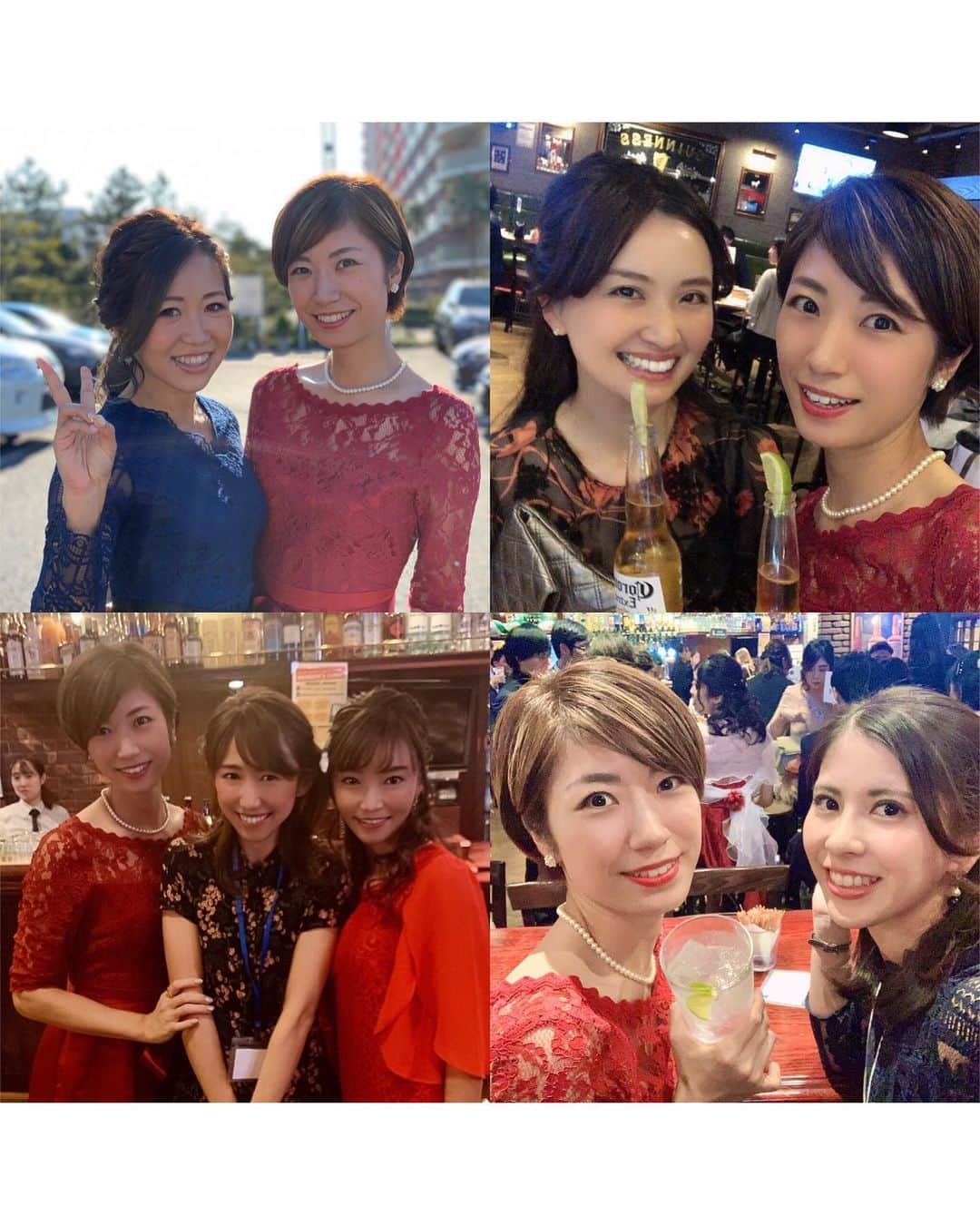 Alyssaさんのインスタグラム写真 - (AlyssaInstagram)「ドレスアップしたゴルフ女子達⛳️👸💓 ゴルフ場やゴルフのイベントで会う時とは違う雰囲気で、みんな素敵だった☺️ * #初めて会ってもいつもインスタで見てるから前から友達みたい笑 #みんなまた会おうね💛 #ゴルフ女子　#結婚式　#weddingparty #dressup #およばれコーデ」11月16日 15時04分 - alyssa_golf