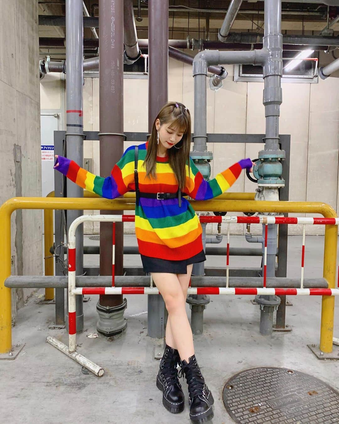 生見愛瑠さんのインスタグラム写真 - (生見愛瑠Instagram)「🌈はーふとぅいん🌈」11月16日 16時49分 - meru_nukumi