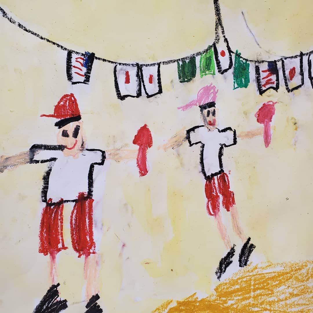 徳増ないるさんのインスタグラム写真 - (徳増ないるInstagram)「幼稚園で絵の展覧会、甥っ子の作品いろいろ😊」11月16日 21時08分 - nairu.tokumasu