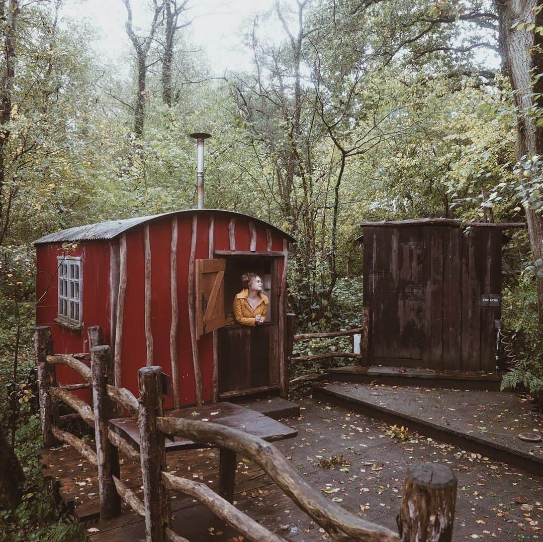adamさんのインスタグラム写真 - (adamInstagram)「hey everyone, it’s been a while!  recently, I partnered with @canopyandstars and stayed in a beautiful old shepherd’s hut called Bodger tucked in the Dorset Woodlands. We prepared stone baked pizza and sat by the fire whilst gazing at the stars! Unforgettable weekend away. 🌳⭐️ @canopyandstars #alifemorewild #canopyandstars」11月16日 21時24分 - adampartridge