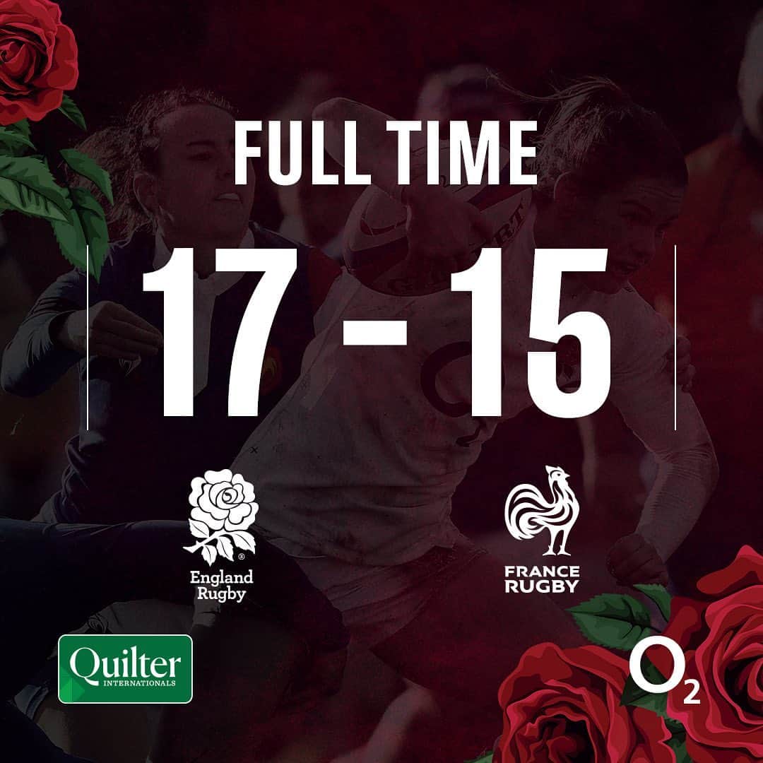 ラグビーイングランド代表さんのインスタグラム写真 - (ラグビーイングランド代表Instagram)「The Red Roses score a try in the final minute to record back-to-back wins over France 🌹🌹🌹 . #SendHerVictorious #QuilterInternationals #Rugby #RugbyGram」11月17日 0時17分 - englandrugby