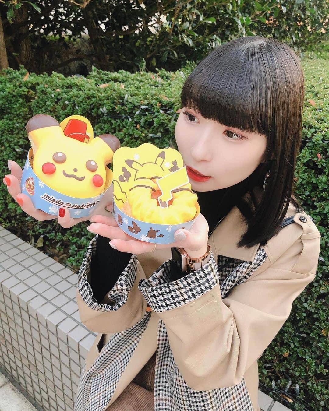 ピンキー！☆藤咲彩音さんのインスタグラム写真 - (ピンキー！☆藤咲彩音Instagram)「ポケモン×ミスドのコラボドーナツ買えた！全種ゲットだぜ！ #ミスドでパーティチュウ  #ポケモン #ポケモンソードシールド  #私はソードをゲットだぜ」11月17日 0時19分 - pinky_ayane