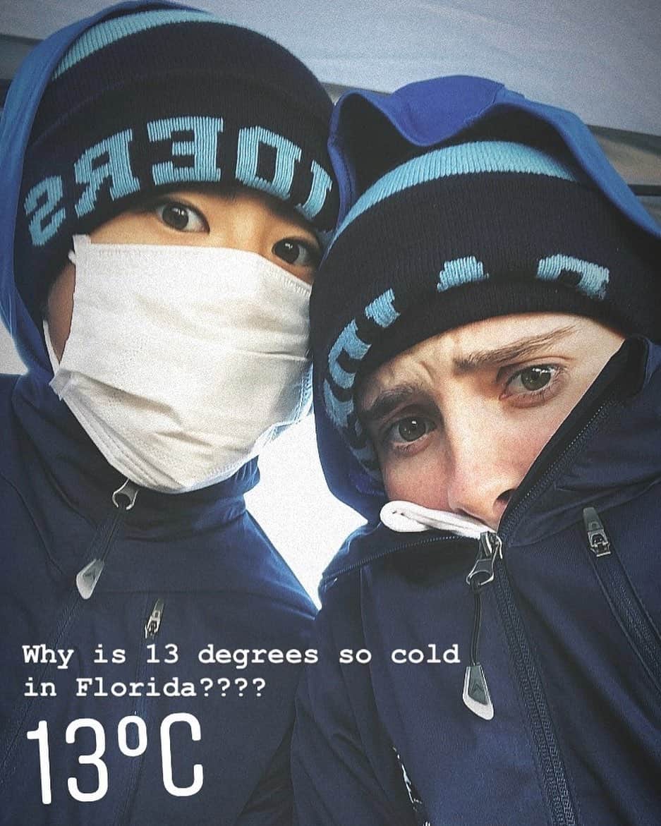 長野未祈さんのインスタグラム写真 - (長野未祈Instagram)「Today is very cold. My feeling of going back to Japan has weakened because it's colder than here... #😂😂😂#florida#winter#golf」11月17日 4時12分 - minorinagano