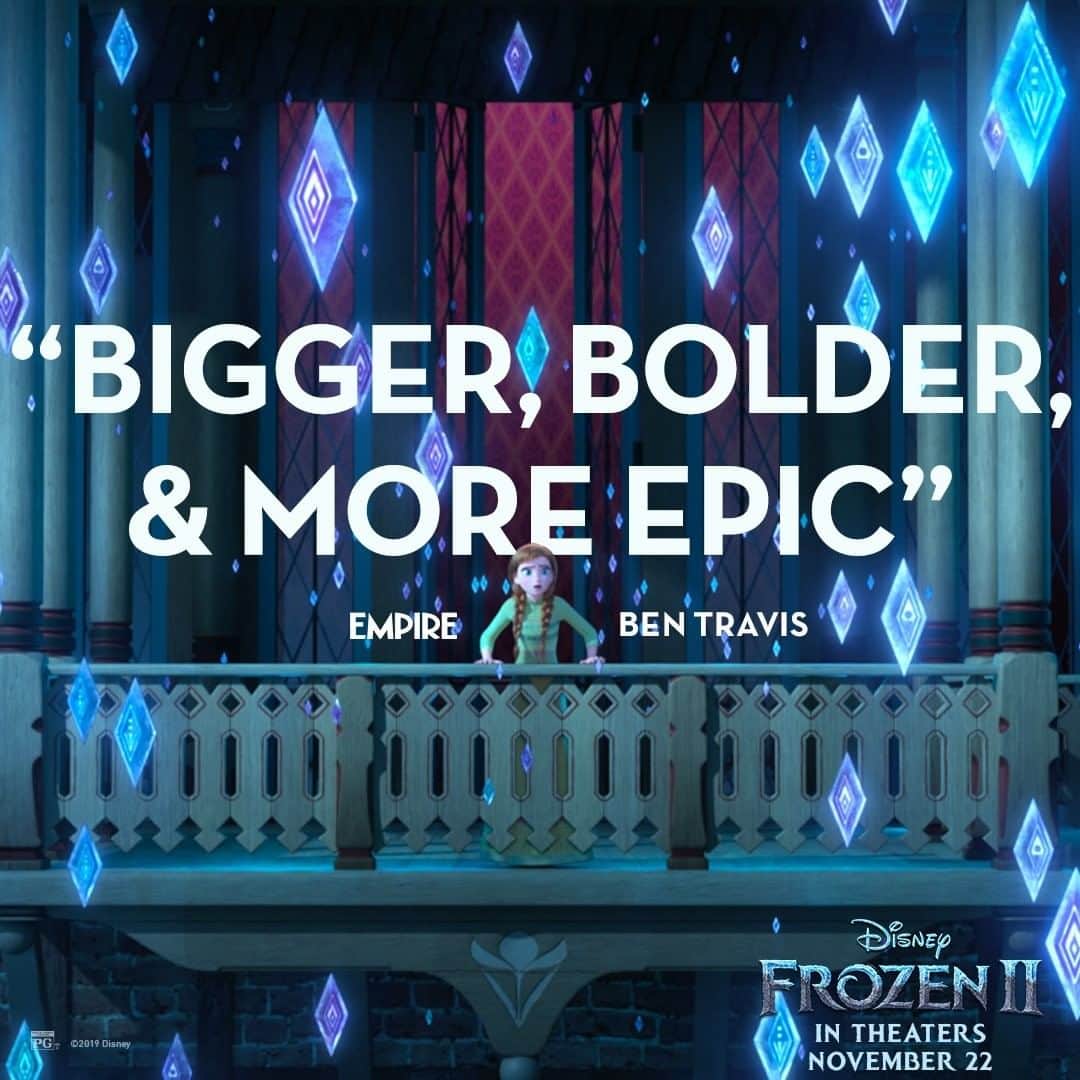ウォルト・ディズニー・アニメーション・スタジオズさんのインスタグラム写真 - (ウォルト・ディズニー・アニメーション・スタジオズInstagram)「#Frozen2 is “bigger, bolder, and more epic.” See it in theaters November 22.」11月17日 5時00分 - disneyanimation