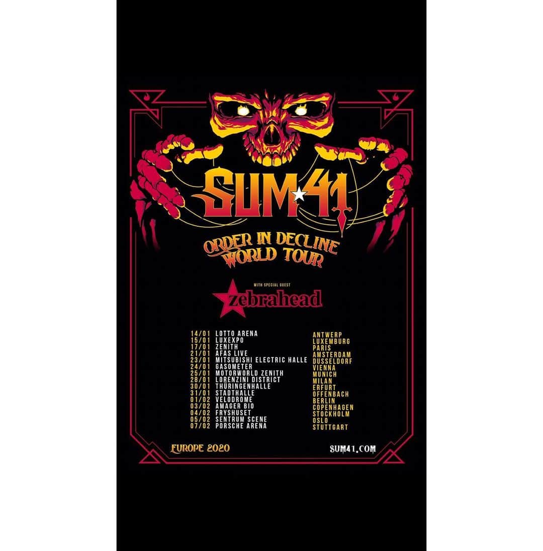 Zebraheadさんのインスタグラム写真 - (ZebraheadInstagram)「Have you guys got your tickets for the upcoming European tour we're doing with @sum41 ? Better get on it and get to the party!! #Zebrahead #braininvaders #sum41 #party」11月17日 6時13分 - zebraheadofficial