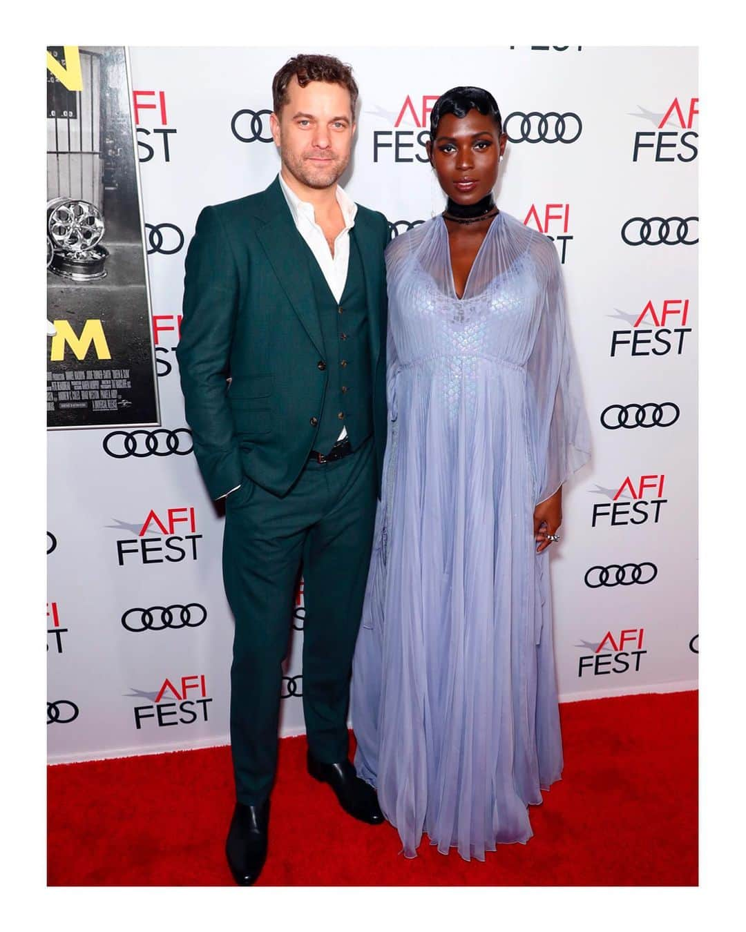 グッチさんのインスタグラム写真 - (グッチInstagram)「@jodiesmith and Joshua Jackson @vancityjax both in #Gucci to the premiere of ‘Queen & Slim’ at  #AFIFEST @americanfilminstitute 2019 in Hollywood. #JoshuaJackson wore a #GucciDIY Made-To-Order three piece suit, covered placket dress shirt and leather boots. #JodieTurnerSmith wore a  custom #Gucci silk organdy plissé V-neck gown with asymmetric sleeves and skirt. She completed her look with a selection of #GucciJewelry pieces. @alessandro_michele #AlessandroMichele」11月17日 9時08分 - gucci