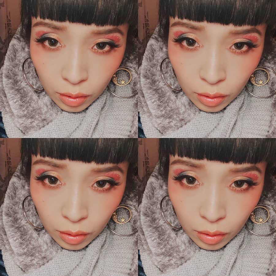 小春のインスタグラム：「化粧濃いの楽しいね ツアーが最高楽しくて泣く」