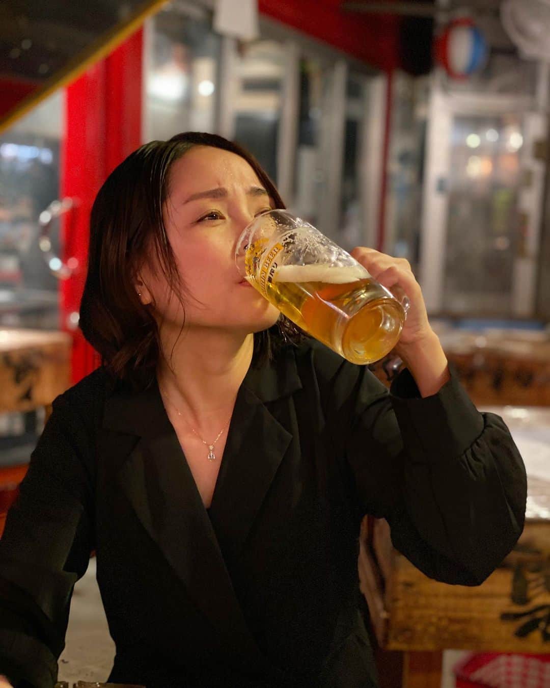 のインスタグラム：「長い一日が終わったぞおお！！✨ 詳しいことはまた明日書きますが…とりあえずビールがうまい🤣🍻✨ ・ ・ お疲れ様でしたあああああ🤣✨ 一日店長、ご来店ありがとうございました(*´꒳`*)！✨ 働いたあとのビールはうまいな🤣✨ ・ ・ #一日店長 #ご来店ありがとうございました #guji #mensfashion  #寺田有希 #teradayuki」