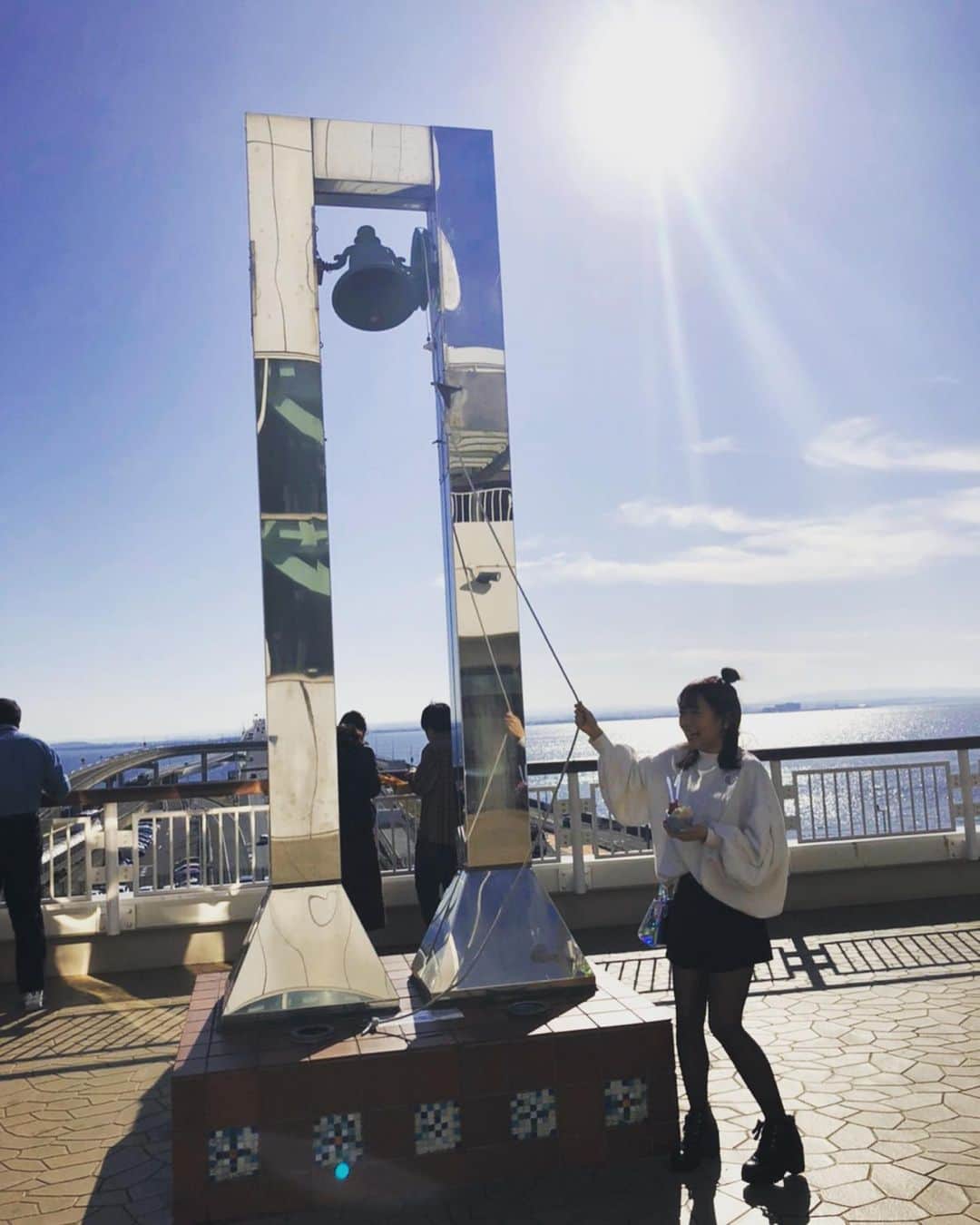 田辺留依さんのインスタグラム写真 - (田辺留依Instagram)「鐘、鳴らしたときの喜びがすごい。」11月17日 22時18分 - rui.kani_miso