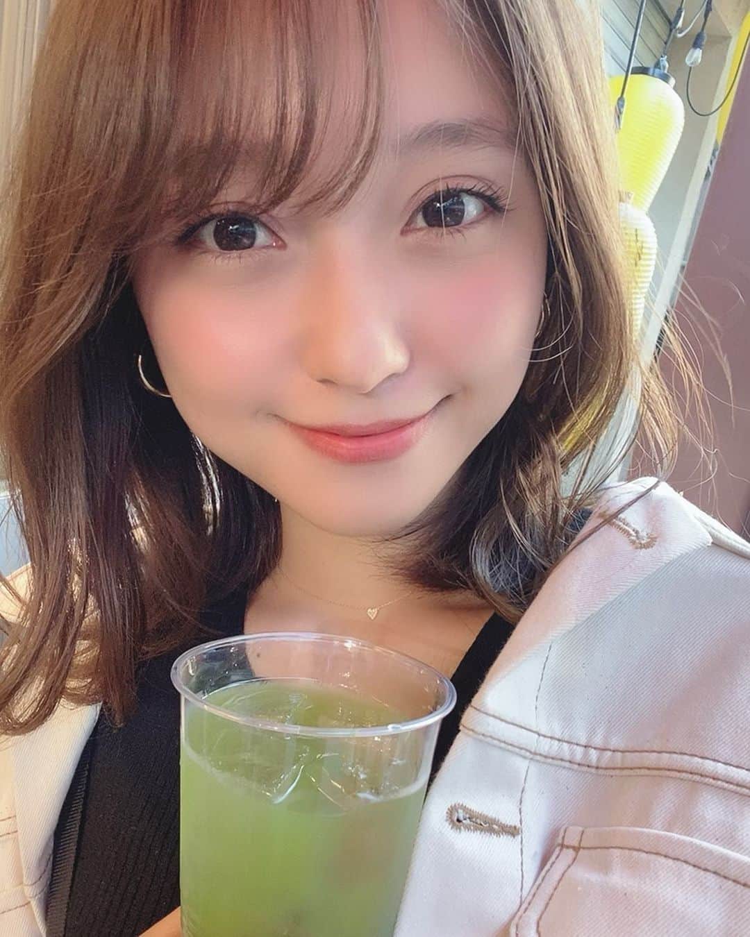 堤ゆきみのインスタグラム：「緑茶割り🍵」