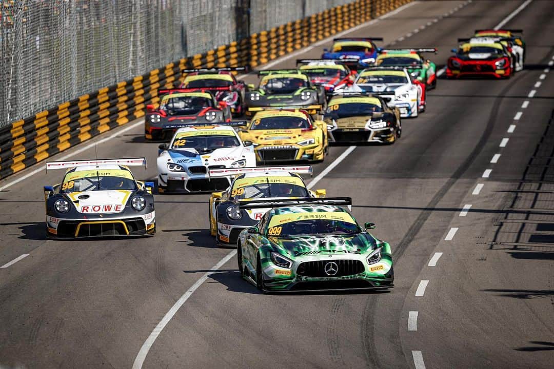 Mercedes AMGさんのインスタグラム写真 - (Mercedes AMGInstagram)「Great success at @grandprixmacau! @team_rmarciello and #999 Mercedes-AMG Team @gruppem_racing secured the prestigious victory in the @fia.official GT World Cup. @edomortara (#77 Mercedes-AMG Team @craftbambooracing) on P6 and @maroengel (#888 Mercedes-AMG Team GruppeM Racing) on P9 secured two more top ten results. Mercedes-AMG Motorsport claimed the manufacturers’ trophy 🏆 Thanks to all teams and drivers!  #MercedesAMGMotorsport #AMGGT3 #MacauGP #MercedesAMG #AMG #FIA #GTWorldCup #FIAGTWorldCup #Macao #DrivingPerformance #AMGMeetsArt」11月17日 18時07分 - mercedesamg