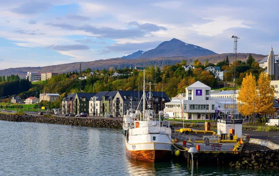 National Geographic Travelさんのインスタグラム写真 - (National Geographic TravelInstagram)「Photo by Ifeoma Ozoma @ifyozoma | Fall in Akureyri is absolutely breathtaking. The unofficial capital of North Iceland, Akureyri sits at the bottom of Eyjafjörður fjord and enjoys pretty mild weather for the region. After days of cold driving rain, my time in Akureyri was a welcome reprieve. There are many things to do in this mountain town, but I highly recommend spending at least an hour or two among the birds, trees, and flowers of its botanical garden.  For more photos from my time in the land of fire and ice, follow @ifyozoma. #Iceland」11月17日 18時08分 - natgeotravel