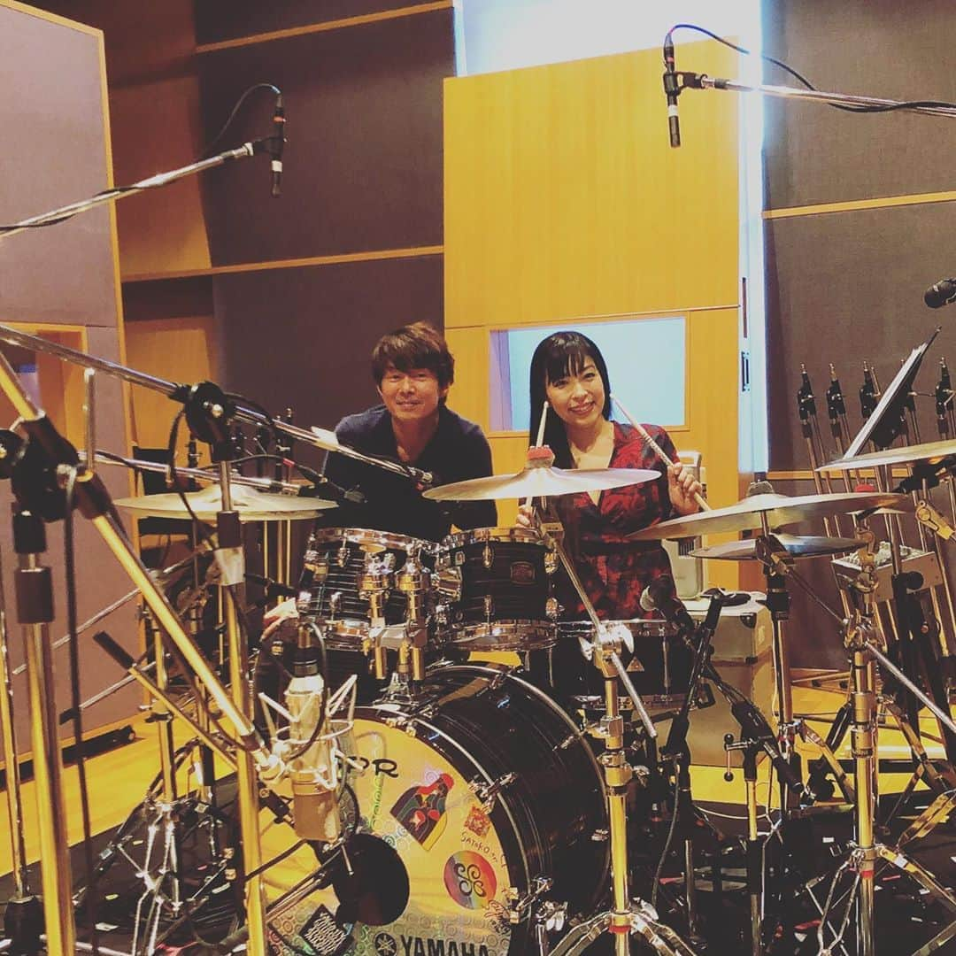 SATOKOさんのインスタグラム写真 - (SATOKOInstagram)「#春畑道哉 #新日本プロレス #テーマソング #kingdomoftheheavens #recording  春さんはいつだってかっこいい✨」11月17日 19時24分 - fc_satoko