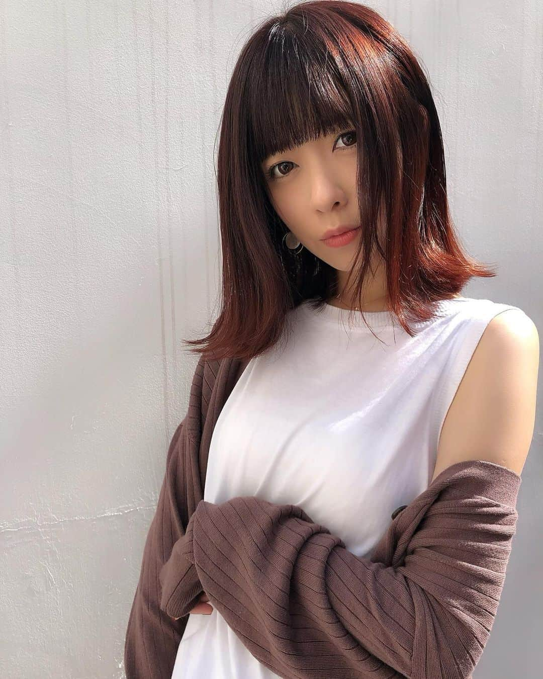 清水佐紀さんのインスタグラム写真 - (清水佐紀Instagram)「カラーしてもらってから だいぶ時間経ちましたが... @tobiayatobi さんに カラーしてもらいました #💇🏻‍♀️ お気に入り。♡ 色が落ちてからもいい感じなんだぬん。」10月24日 21時52分 - saki___shimizu