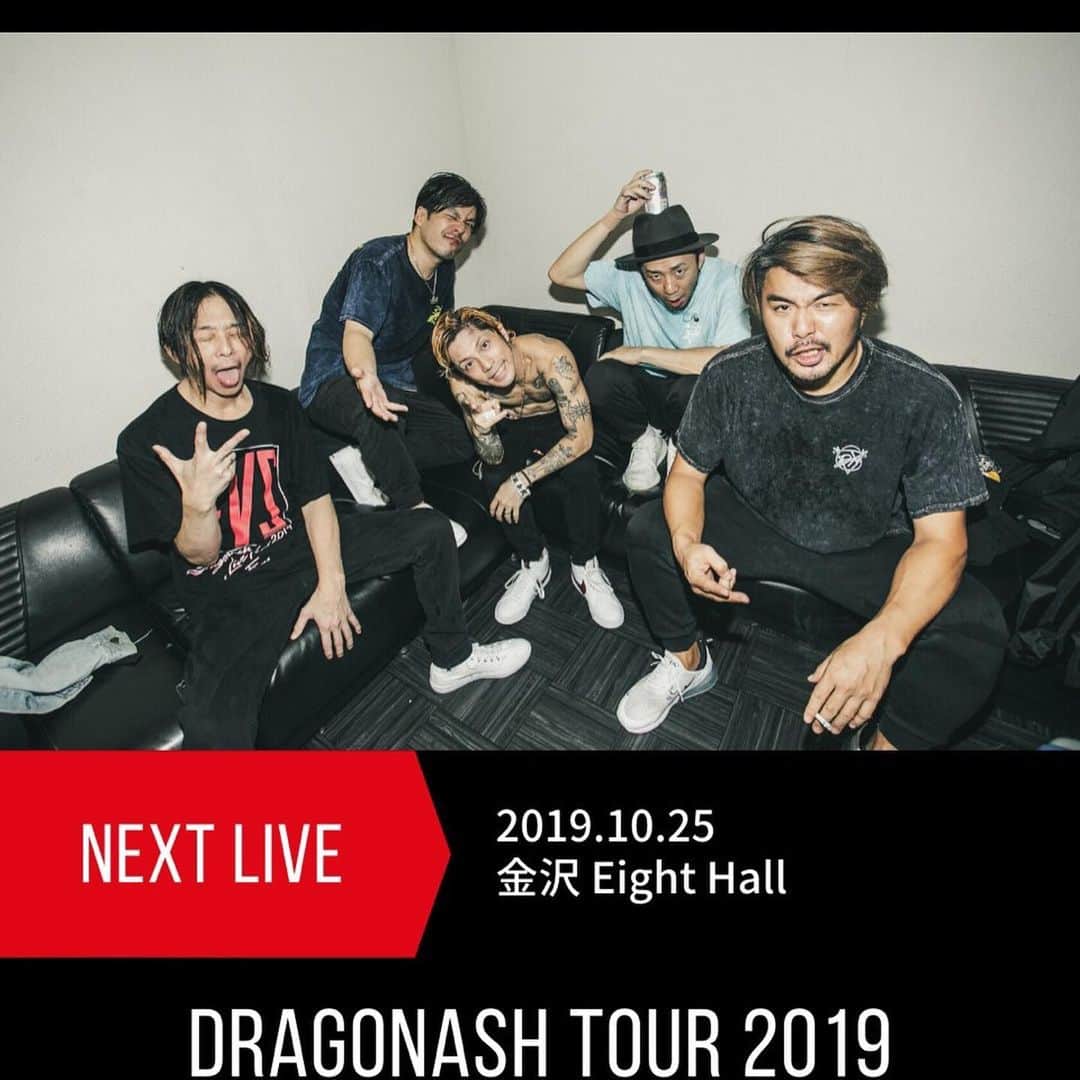 Dragon Ashさんのインスタグラム写真 - (Dragon AshInstagram)「‪DRAGONASH TOUR 2019‬ ‪"THE FIVES" supported by Canva‬ ‪激アツの富山MAIRO‬ ‪凄かったね！‬ ‪#DA_livephoto ‬」10月24日 22時49分 - dragonash_official