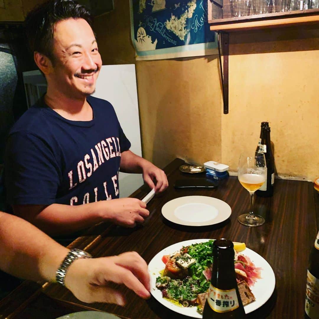 金村義明さんのインスタグラム写真 - (金村義明Instagram)「#隠れ家イタリアン#フルフルコース#前菜とリゾットだけしか撮れてない#美味いから食べ過ぎ飲み過ぎ😋」10月24日 23時55分 - yoshiaki_kanemura