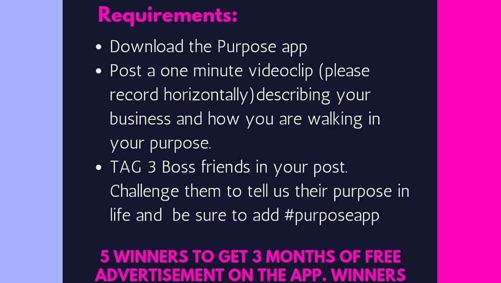 Angela Simmonsさんのインスタグラム写真 - (Angela SimmonsInstagram)「Calling all women in business..... I’m giving away 5 advertising spots on my @purpose_app for 3 months. For free !!! Swipe for details !! So excited let’s go ladies 💞」10月25日 0時09分 - angelasimmons