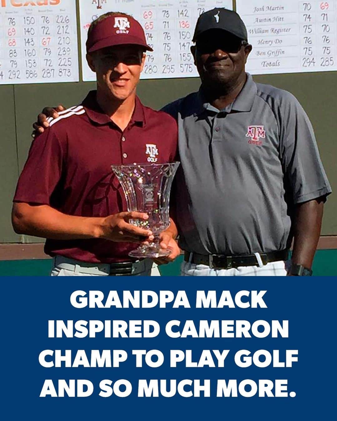 PGA TOURさんのインスタグラム写真 - (PGA TOURInstagram)「Mack Champ, Cameron Champ’s grandfather, has passed away. “Pops” is the reason Cameron picked up the game of golf. 👉」10月25日 1時14分 - pgatour