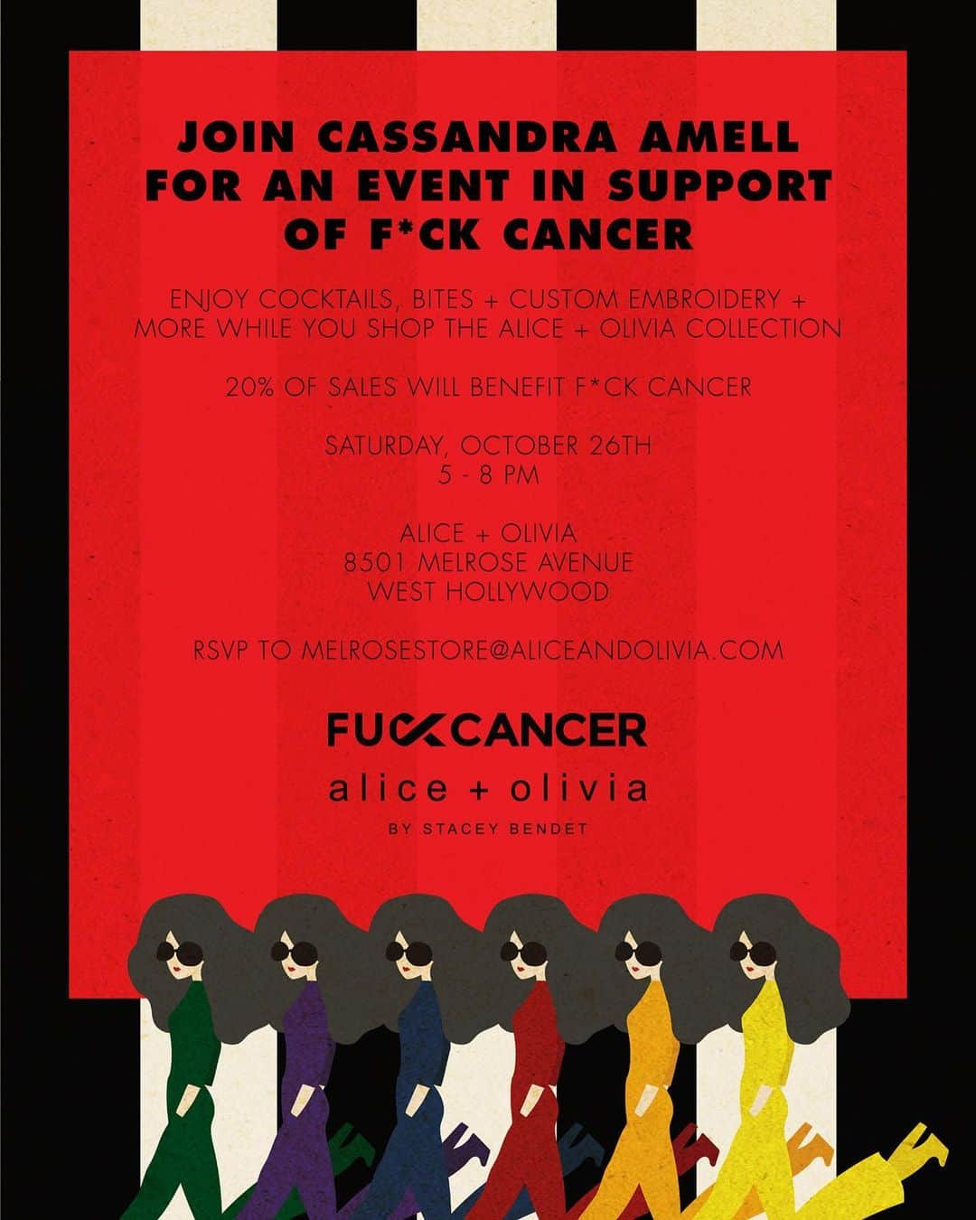 スティーヴン・アメルさんのインスタグラム写真 - (スティーヴン・アメルInstagram)「Yo... my lovely wife is hosting an event benefiting F-Cancer this Saturday from 5-8 pm at Alice & Olivia in LA. Tickets are free! I’ll be there... You just need to RSVP... come hang!」10月25日 8時29分 - stephenamell