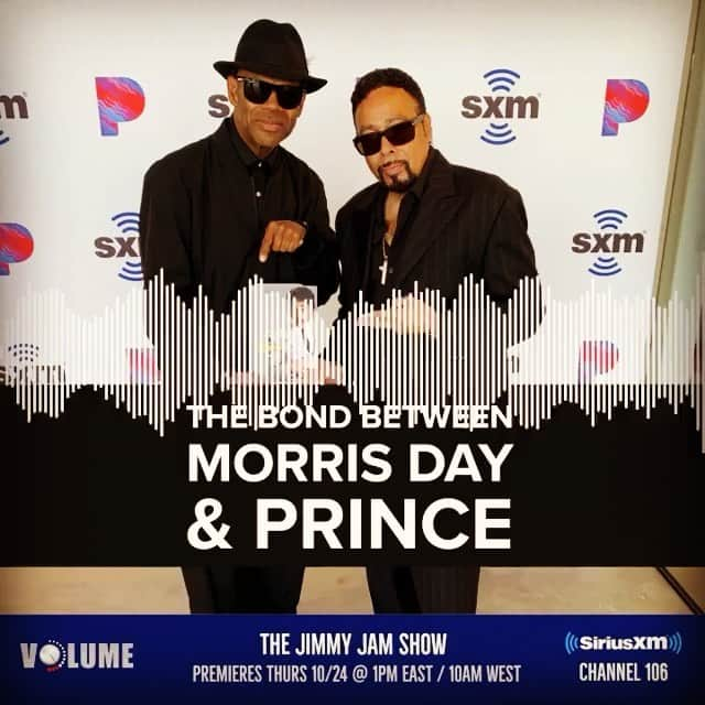 ジミー・ジャムのインスタグラム：「Starting in 30 mins catch the encore of the latest episode of the Jimmy Jam Show on @siriusxmvolume Channel 106 and the @siriusxm app.  @flytetymejam and @themorrisday morrisday talk #TheTime, @prince and more on a brand-new THE JIMMY JAM SHOW ... TODAY at 9PM East / 6PM West only on #VOLUME channel 106 on @SIRIUSXM #jimmyjam #morrisday #thejimmyjamshow #siriusxm」