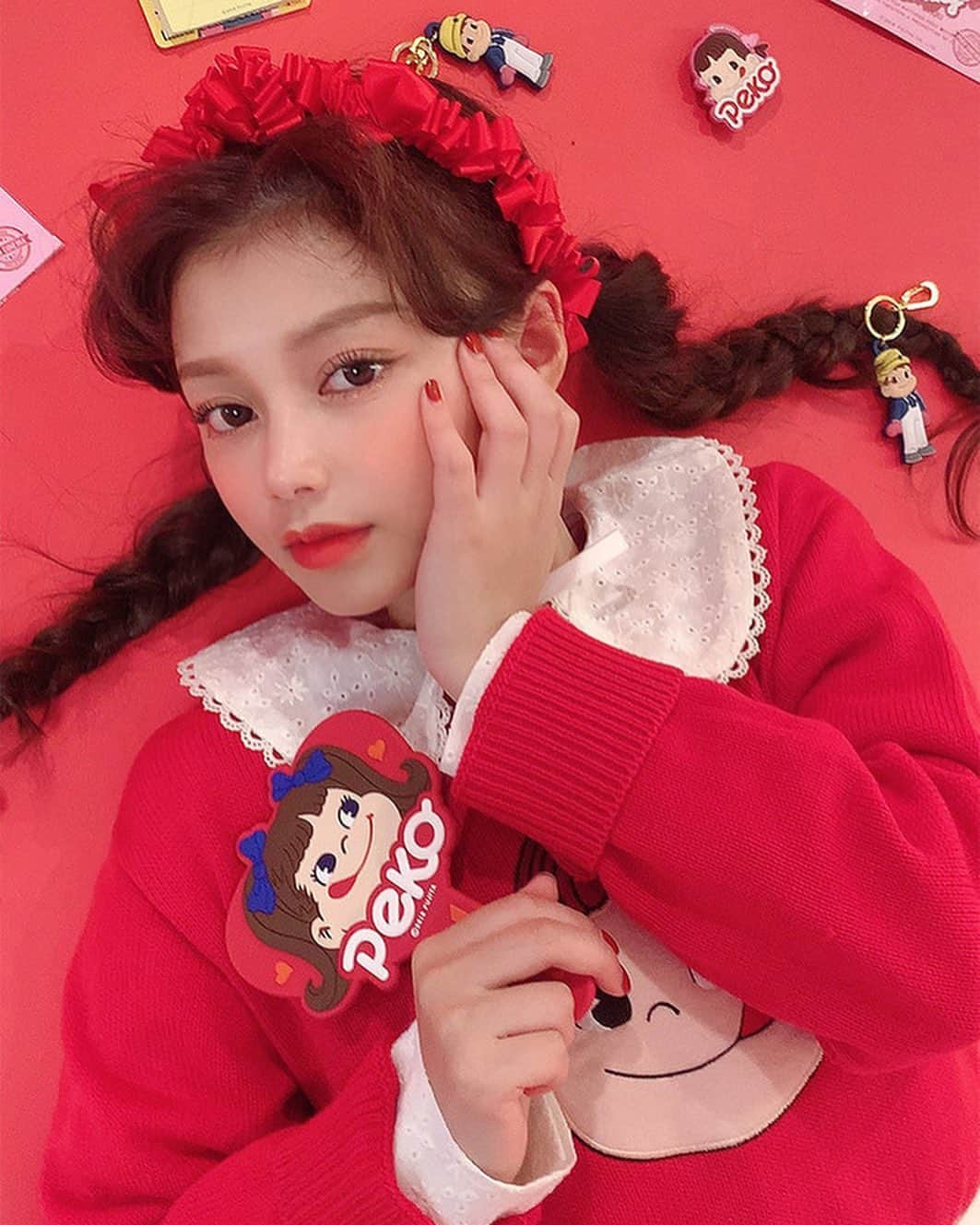 Chuuさんのインスタグラム写真 - (ChuuInstagram)「페코앓이중💙💛❤️ CHUU x PEKO ⓒ2019 FUJIYA #chuuseoul #peko」10月25日 10時31分 - chuu_official