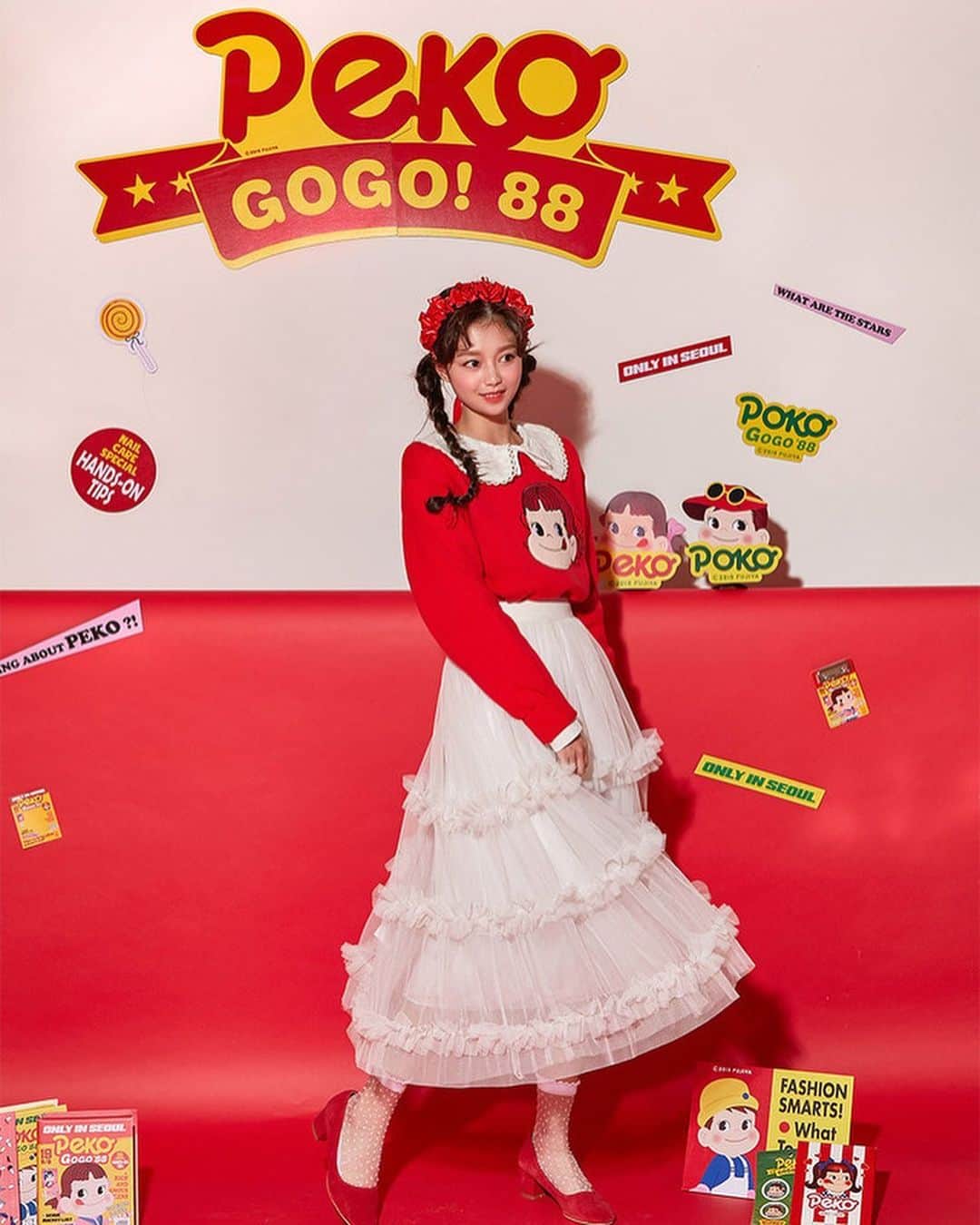 Chuuさんのインスタグラム写真 - (ChuuInstagram)「페코앓이중💙💛❤️ CHUU x PEKO ⓒ2019 FUJIYA #chuuseoul #peko」10月25日 10時31分 - chuu_official