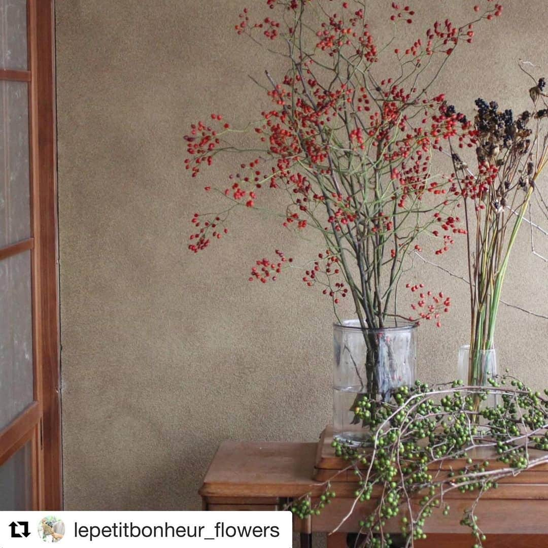 EINSHOP／アインショップさんのインスタグラム写真 - (EINSHOP／アインショップInstagram)「#Repost @lepetitbonheur_flowers with @get_repost ・・・ 明日は、秋を感じる実ものと共に、オープンデパート朝市(@634asaichi )に出店します！  今朝の花市場から連れて帰ってきた、野ばらの赤い実、ヒオウギの黒い実、まだ弾ける前のツルウメモドキの実。  野ばらの実は、随時受付のガーランドづくりでも使っていただけるように準備しますね！ ツルウメモドキは飾っていると、弾けてオレンジの実が顔を出しますよ。 ドライになっても綺麗な色を残して長く楽しめる実たちです。  1本から販売します。 枝ものは、一本ずつが個性的なので、姿形の気に入るものを飾りたい方は、早めにお立ち寄りくださいね！——————————————————————————— ＜ムサシオープンデパート朝市＞ 場所：加古川ウェルネスパーク北駐車場開催（加古川市東神吉町天下原３７０）※無料駐車場あり 日時：10/26（土） 時間：7:00-13:00  #朝市 #オープンデパート朝市 #イベント #兵庫 #加古川 #宝殿 #高砂 #野ばらの実 #ツルウメモドキ #ヒオウギ #木の実 #リース #スワッグ #花のある暮らし #植物のある暮らし #インテリア #花 #オーダーメイド #オーダーメイドフラワー #上田さやか #ルプティボヌール #lepetitbonheur」10月25日 13時27分 - 634asaichi