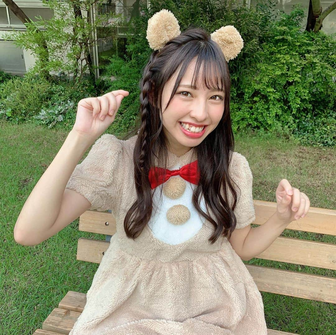 沖口優奈さんのインスタグラム写真 - (沖口優奈Instagram)「今年はくまの仮装しました🧸  #ハロウィン　#くま #bear #仮装　#とは」10月25日 23時53分 - yuna_okiguchi_