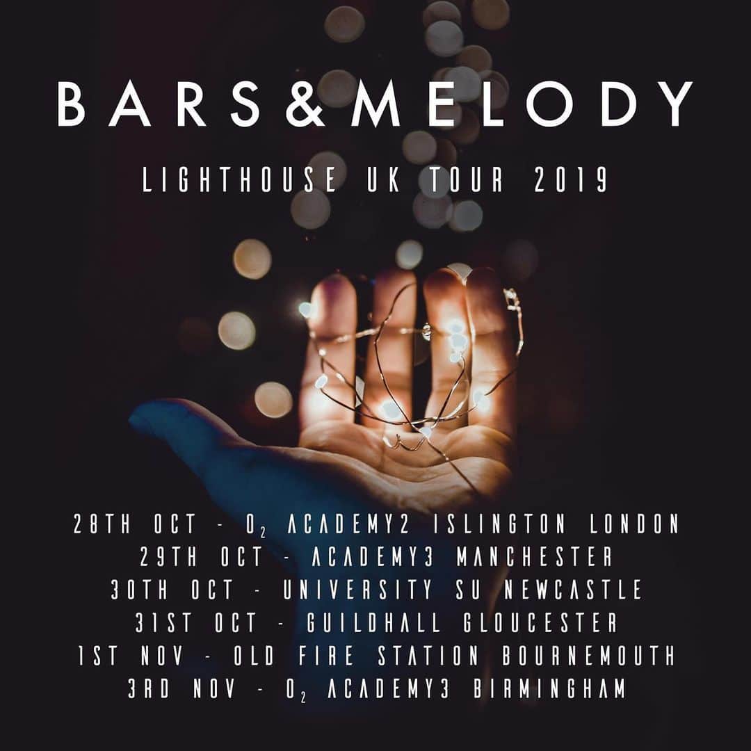 Bars and Melodyさんのインスタグラム写真 - (Bars and MelodyInstagram)「LIGHTHOUSE TOUR starts MONDAY!!! super excited... feels like forever since we’ve seen you guys... Swipe 👉🏼 for the tour poster  EXTRA DATES ADDED: 7/11/19 BUDAPEST  8/11/19 WARSAW  for these 2 shows ALL TICKETS are VIP!!! Click link in bio to get your tickets!!!」10月26日 0時12分 - barsandmelody