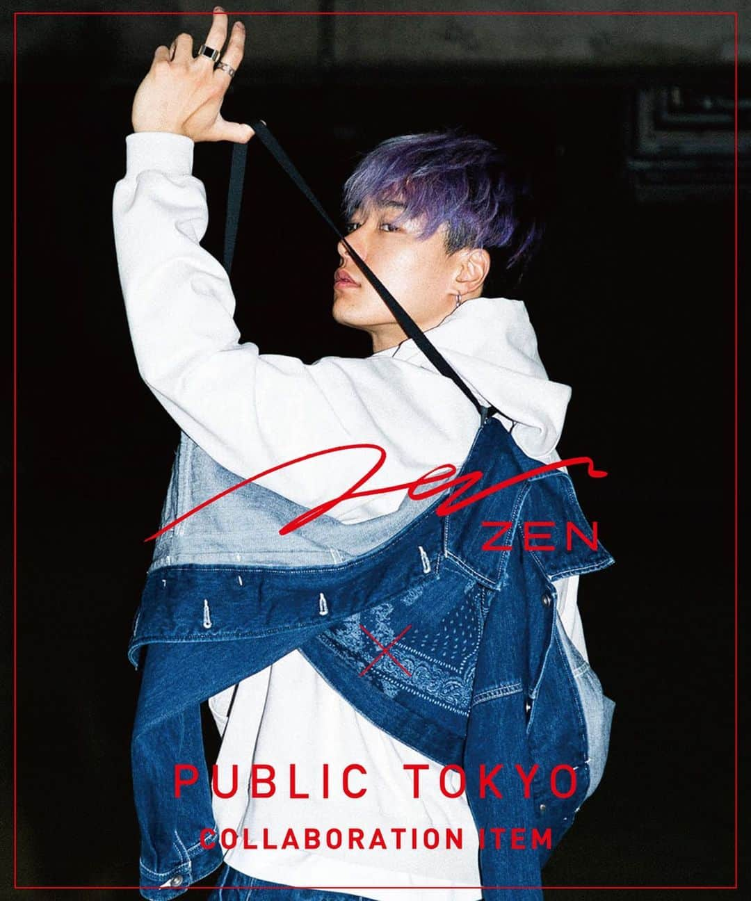 ZENさんのインスタグラム写真 - (ZENInstagram)「PUBLIC TOKYO collaboration 2nd drop... @public_tokyo × @zen_pk_official  コラボ第二弾。暑くなったら背負えて邪魔にならないペイズリーデニムジャケット、foeのトレインジャンプフーディ作りました。各2色展開。 冬も楽しもう🙋🏻‍♂️ ﻿ https://public-tokyo.com/shop/e/e1025/  #ZEN #PUBLICTOKYO」10月25日 17時08分 - zen_pk_official