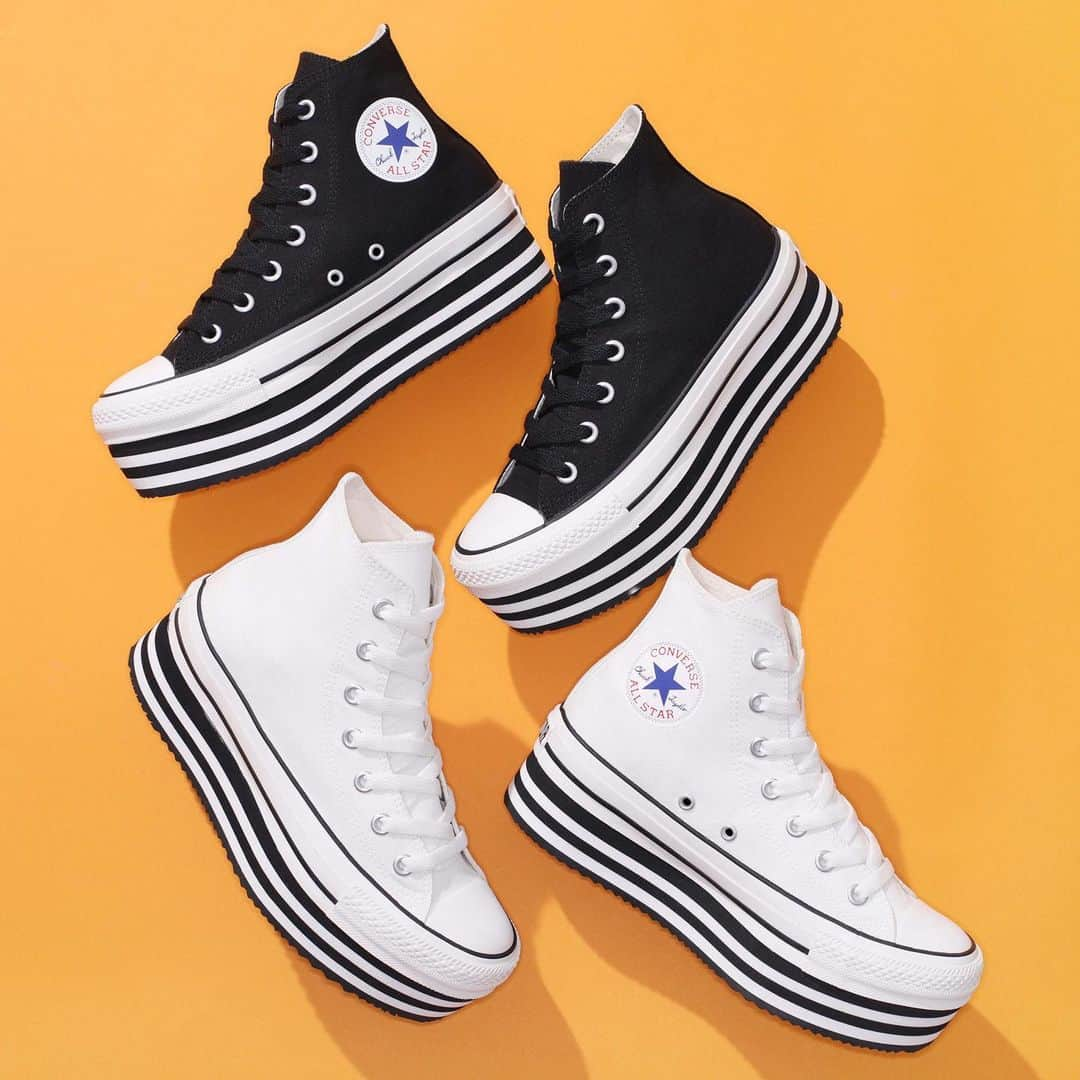 コンバースさんのインスタグラム写真 - (コンバースInstagram)「ALL STAR CHUNKYLINE HI　￥7,500（税抜価格） #converse #allstar #chucktaylor #shoes #kicks #kotd #converse_pr #コンバース #オールスター #チャックテイラー #スニーカー女子 #チャンキーライン #厚底 #厚底スニーカー #プラットフォーム #シューズ #スニーカー #👟」10月25日 17時39分 - converse_jp