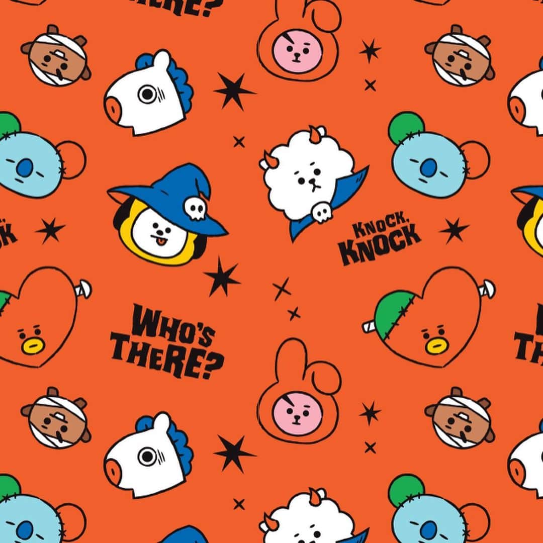 BT21 Stars of tomorrow, UNIVERSTAR!さんのインスタグラム写真 - (BT21 Stars of tomorrow, UNIVERSTAR!Instagram)「Halloween it isn't, but in my palms it is! 🎃  Check out our Instagram story to download! ​. #ReadyFor #Halloween #Wallpaper #BT21」10月25日 18時01分 - bt21_official