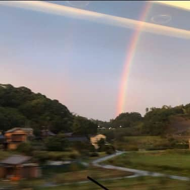 馬場典子さんのインスタグラム写真 - (馬場典子Instagram)「二重の虹がかかっていました 雨にお気をつけて」10月25日 18時25分 - baba_channel