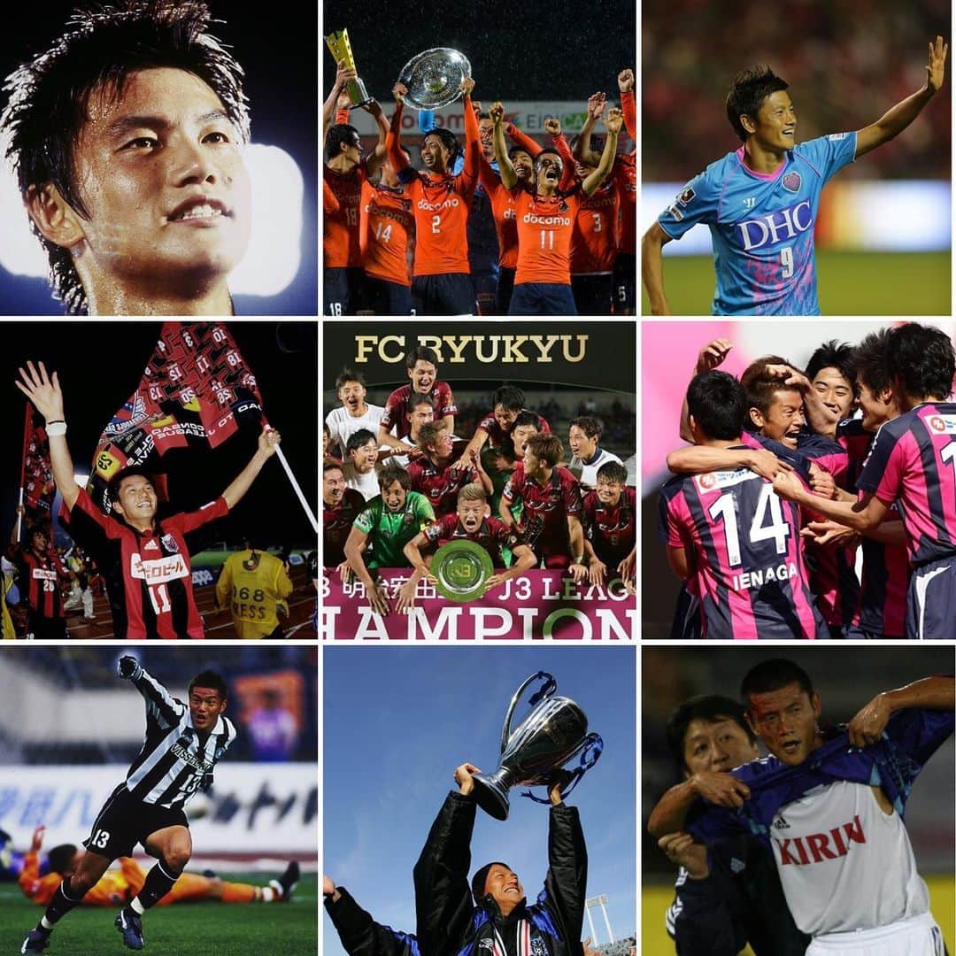 播戸竜二さんのインスタグラム写真 - (播戸竜二Instagram)「『Jリーグ功労選手賞⚽️』 ・ 受賞しました🏅 ・ これはホンマに嬉しい！ 21年間Jリーグでプレーしてきました。Jリーグの発展の為に戦ってきました！ ・ それをこのようなカタチで、一緒にJリーグで戦ってきた仲間と一緒に表彰されるのは、最高の名誉で、一生の宝物です！ ・ 一緒に戦ってくれた、たくさんのチームメイト、監督、コーチ、スタッフ。応援してくれた、ファン、サポーター。いろいろなクラブのスポンサー、Jリーグ、Jリーグの皆さん。ガンバ大阪、コンサドーレ札幌、ヴィッセル神戸、セレッソ大阪、サガン鳥栖、大宮アルディージャ、FC琉球、日本代表。そして、対戦した数々のクラブ、選手、監督、スタッフ、ファン、サポーターの皆さん。本当に全ての人達のおかげです！ ・ 21年間、最高の時間をありがとうございました！これからもJリーグ発展の為に頑張ります⚽️ ・ ・ この受賞、ネットで知りました😳 ・ ・ ■所属クラブ： 1998年～1999年 Ｊ／Ｊ１／ガンバ大阪 2000年～2001年 Ｊ１／Ｊ２／北海道コンサドーレ札幌（期間限定移籍） 2002年～2005年 Ｊ１／ヴィッセル神戸（2003年期間限定移籍） 2006年～2009年 Ｊ１／ガンバ大阪 2010年～2013年夏Ｊ１／セレッソ大阪 2013年夏～2014年 Ｊ１／サガン鳥栖（2013年期間限定移籍） 2015年～2017年 Ｊ１／Ｊ２／大宮アルディージャ 2018年 Ｊ３／ＦＣ琉球 2019年 Ｊ１／ガンバ大阪 ・ ・ ■出場試合数： ※天皇杯にはＪリーグ以前のものは含まず  Ｊ１リーグ戦	325試合	87得点 Ｊ２リーグ戦	52試合	20得点 Ｊ３リーグ戦	19試合	2得点 リーグカップ戦	64試合	11得点 天皇杯	41試合	12得点 その他Ｊリーグ公式試合	4試合	0得点 Ｊクラブ参加の国際大会	25試合	5得点 日本代表（国際Ａマッチ）	7試合	2得点 ・ 通算合計	537試合	139得点 ・ ・ この賞は、500試合以上みたいやから、ギリギリって言えばギリギリやけど、受賞は受賞👍 ・ 2019年12月8日のJリーグアウォーズで表彰されます🎖 ・ この賞に恥じないよう、これからも日々精進していきます⚽️ ・ ・ #Jリーグ #選手功労賞 #21年間 #7クラブ #537試合 #139ゴール #全てに感謝 #123ばーん」10月25日 20時22分 - ryuji_bando