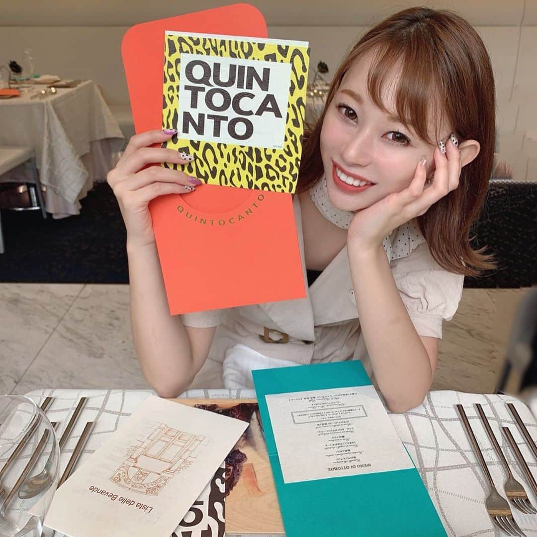karen okajimaさんのインスタグラム写真 - (karen okajimaInstagram)「ㅤㅤㅤ ㅤㅤㅤ 行ってみたかったクイントカントさん💓☺️ ㅤㅤㅤ  とにかく全部がオシャレやし 発想力が凄い！！！ これにこれ合わすって発想が 凄いしそれがめちゃくちゃ美味しい。 とんでもなく幸せでした〜🤤❤️ また行きたい〜🥰 ㅤㅤㅤ ㅤㅤㅤ ㅤㅤㅤ 🇮🇹QUINTOCANTO 🏠大阪市北区中之島3-6-32 ダイビル本館 1F 📞050-5570-5516 ㅤㅤㅤ ㅤㅤㅤ ⏰ランチ　12:00～15:00 （L.O.13:00） ※品数が8品ございますので、ランチコースの御食事時間は平均2時間程かかります。 ㅤㅤㅤ ㅤㅤㅤ ⏰ディナー　18:00～22:30 （L.O.20:00） ※品数が11品ございますので、ディナーコースの御食事時間は平均3時間程かかります。 日曜営業 定休日 無休  ㅤㅤㅤ #クイントカント #QUINTOCANTO #グルメ岡島 #岡島かれん #福島ディナー  #福島ランチ #福島グルメ #大阪グルメ #中之島ランチ #大阪ランチ #中之島ディナー」10月25日 21時21分 - karenokajima0318